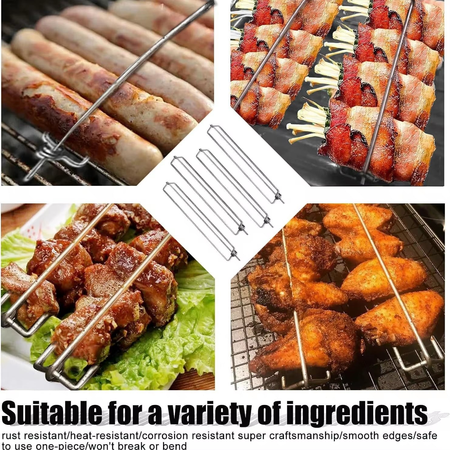 Outdoor Barbecue Fork Chicken Wing Grill BBQ Barbecue Tools